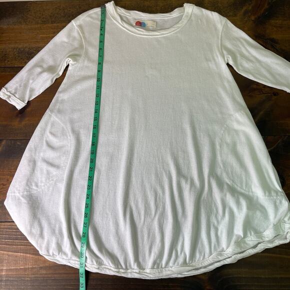 Free People Beach White Oversized T-Shirt Dress Cover Up Cotton Women's Small - Picture 11 of 11